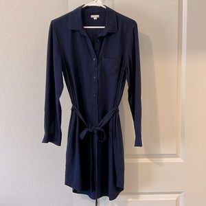 Gap navy shirt dress L